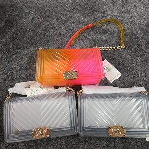 Wholesale Caleesa Jelly Handbag set of 3